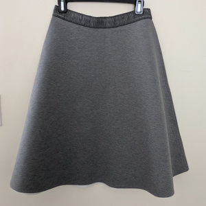 HD in Paris Anthropologie gray A-line skirt